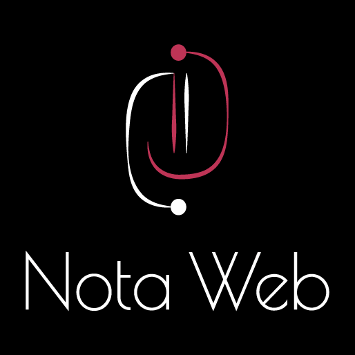 logo Nota Web sur fond noir plus épais